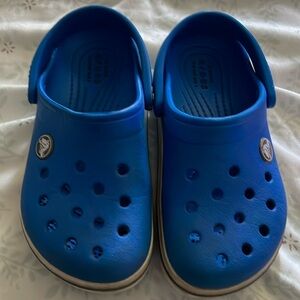 Blue toddler Crocs size 11